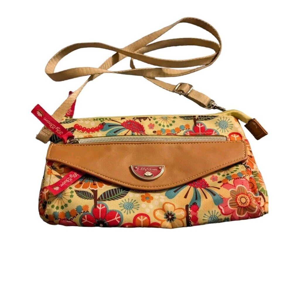 Lily Bloom Busy Bee Crossbody & Clutch Purse, Adjustable Removable Strap NEW